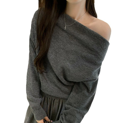 Off-the-shoulder sweater