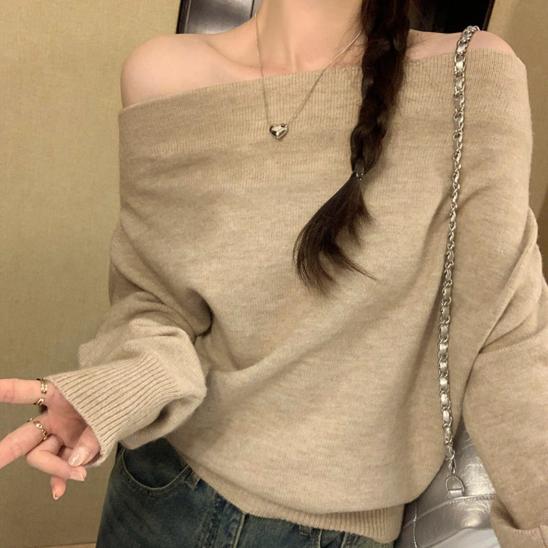 Off-the-shoulder sweater